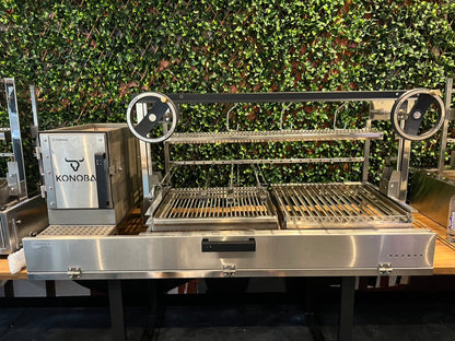 KONOBA Built In Parrilla Side 30cm Fire Box DUAL 1690mm